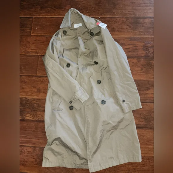 URBAN Outfitters khaki tan urban trench coat Men’s XS - Picture 5 of 7